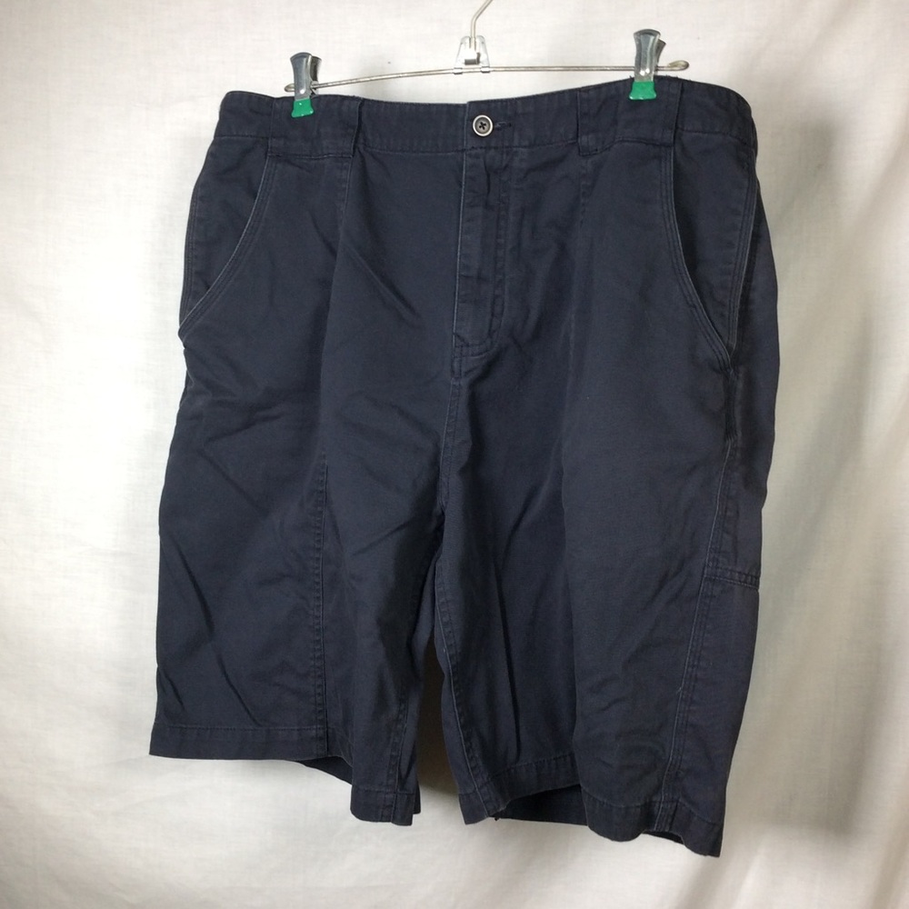 Kirkland Signature Men’s Navy Blue Flat Front Cotton Shorts, Sz 38